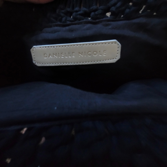 Danielle Nicole Black Macrame Fringe Boho Crossbody Bag - Picture 9 of 13